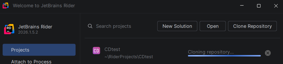 Rider kloner repositoriet